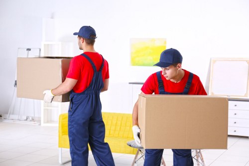 Removal van prepared for a home move in Enfield