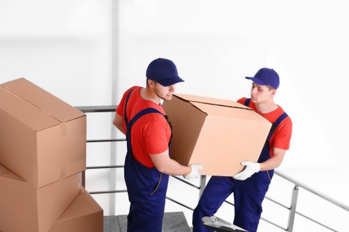 Office relocation team planning a business move in Enfield