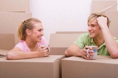 Removal team handling a home move in Enfield