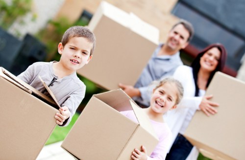 House removal team loading furniture for an Enfield move
