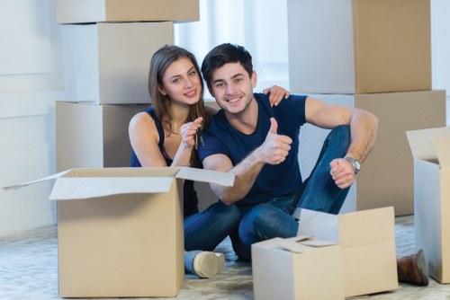 Commercial relocation setup for an office move in Enfield