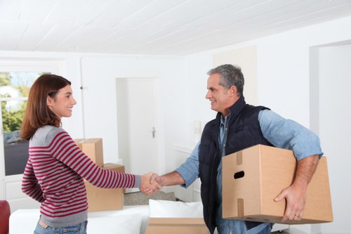 Furniture being handled carefully during a house move