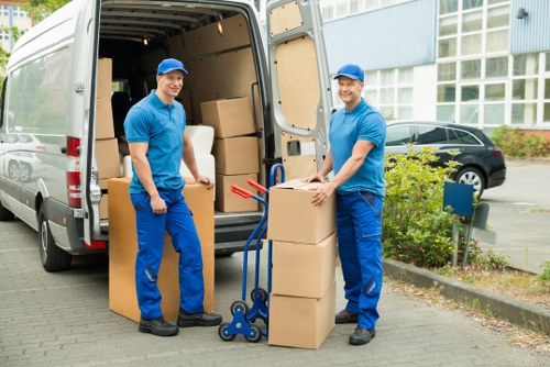 Local office removals team managing a move in Enfield