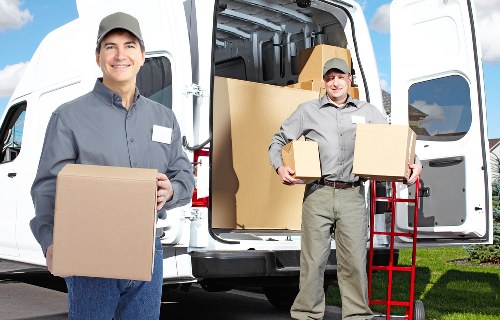Secure moving van and careful item handling as part of a safe relocation