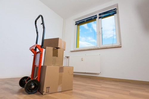 Residential street access considerations in Enfield for moving services